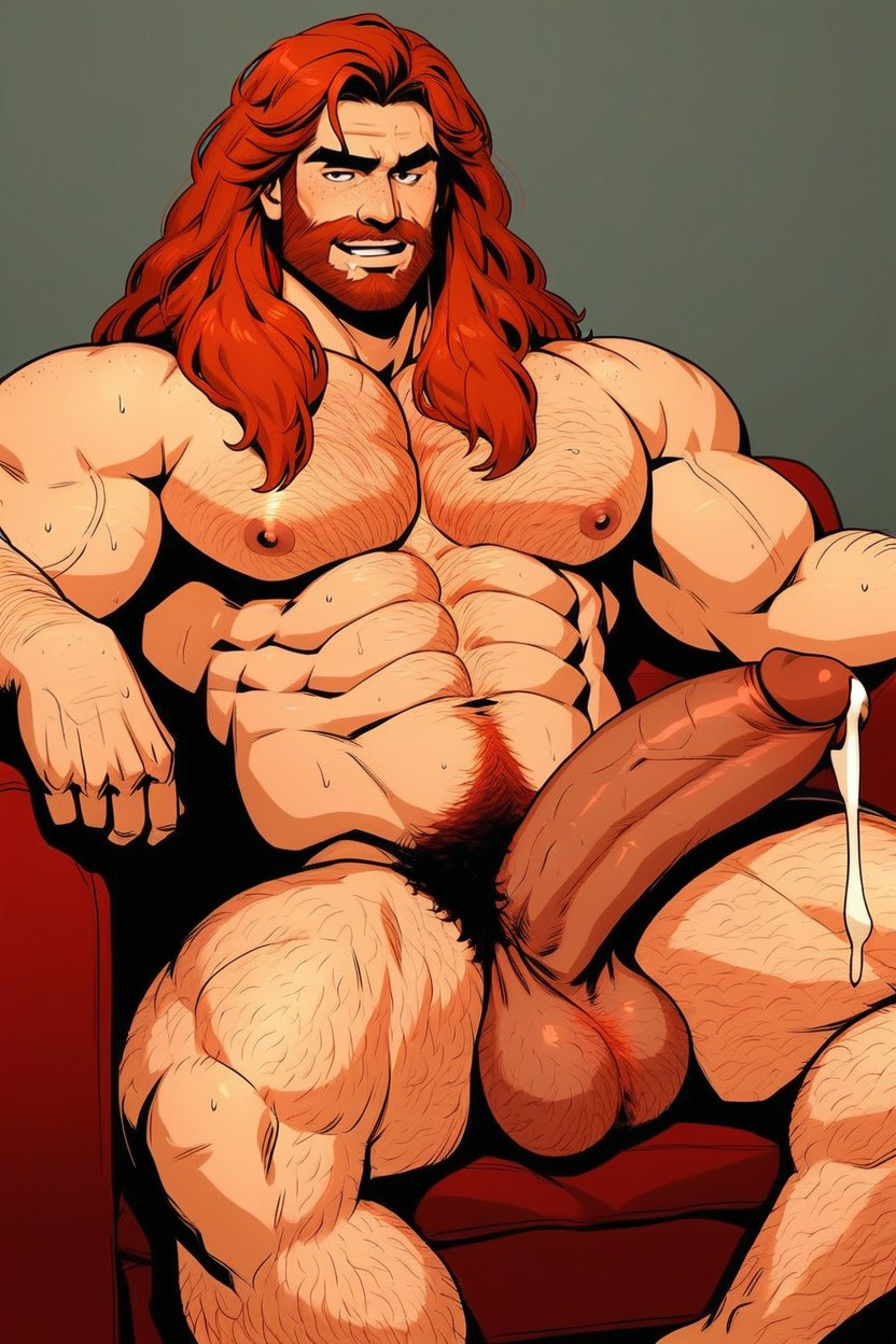 Drooling, Open Arms, Man AI Gay Porn