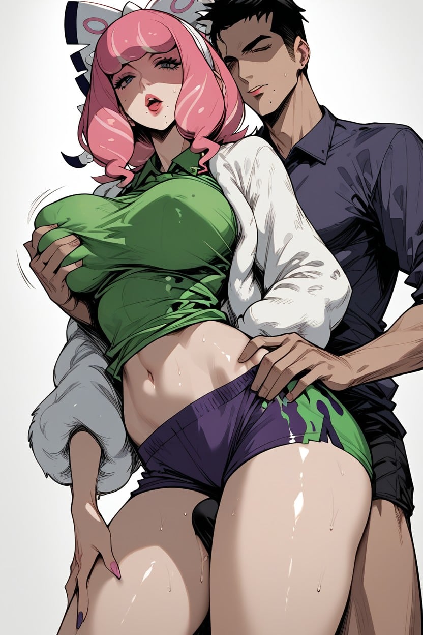 Perfect Anatomy, Breasts Groped, Large Ass Hentai AI Porn