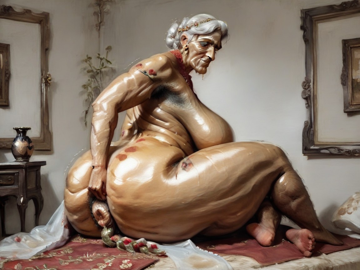 Unwashed Body, Full Body, Hyper Clit AI Porn