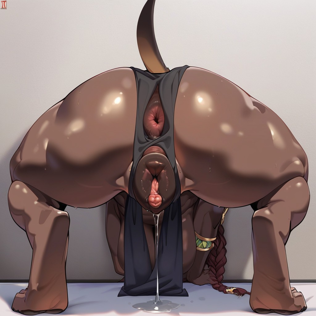 Giant Puffy Nipples, Fem Face, Shy Furry AI Porn