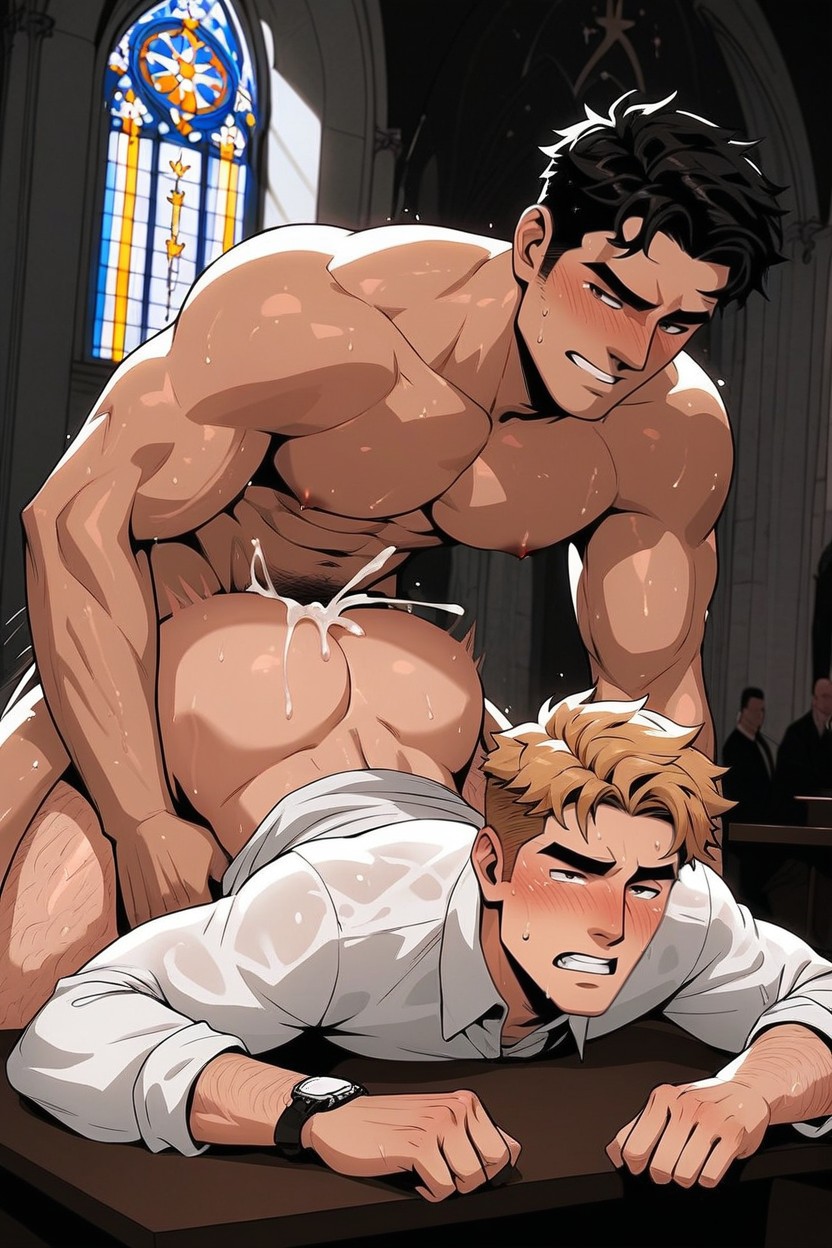 Cum, Ass Up, Anal AI Gay Porn