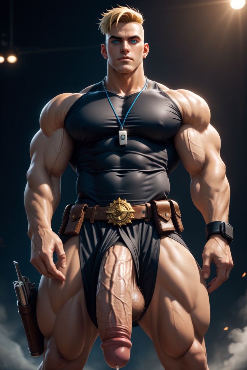 Oversized Muscles, 25+, Big Thick Cock AI Gay Porn