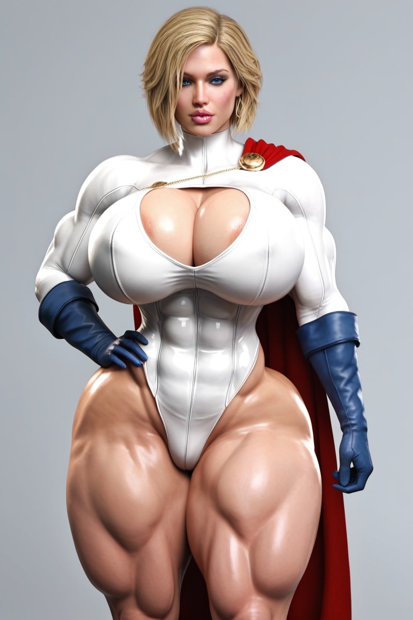 25+, Wide Hips, White Hero Suit AI Porn