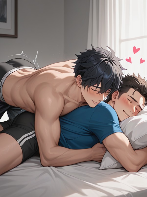 Skinny, With His Hand Inside The Other Ones Underwear, Bulge AI Gay Porn
