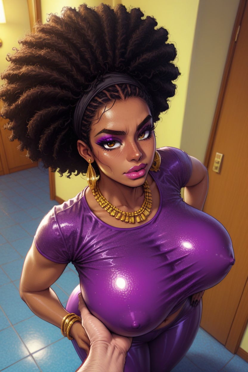Top Down, Bimbo Lips, Rear View AI Porn