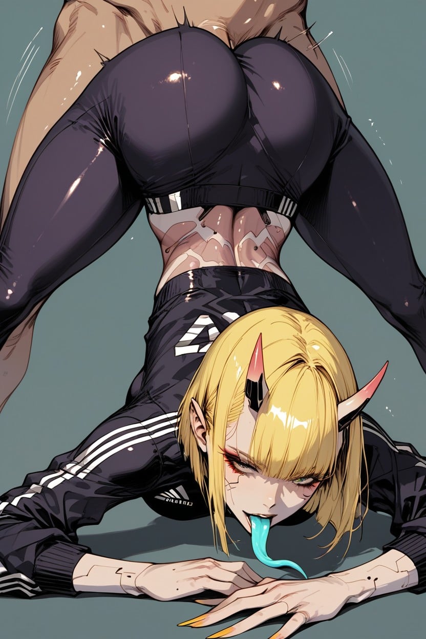 Cyberpunk Arm, Shes Given Up And Is Offering Her Ass, Ultra Detailed Hentai AI Porn
