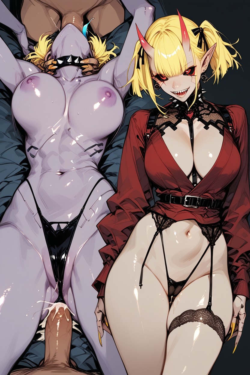 Cyber Body, Sophisticated Figure, Hair Covering Eyes Hentai AI Porn
