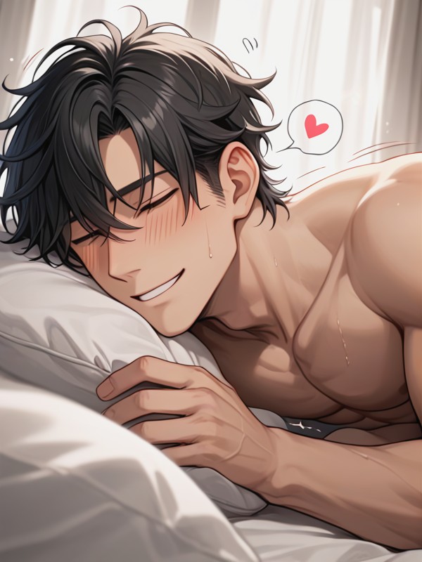 Happy, Smile, Slightly Puffy Top Of Head AI Gay Porn