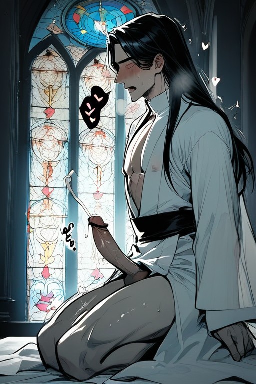 Sweaty, Hyper Ejaculation, Priest Robe AI Gay Porn