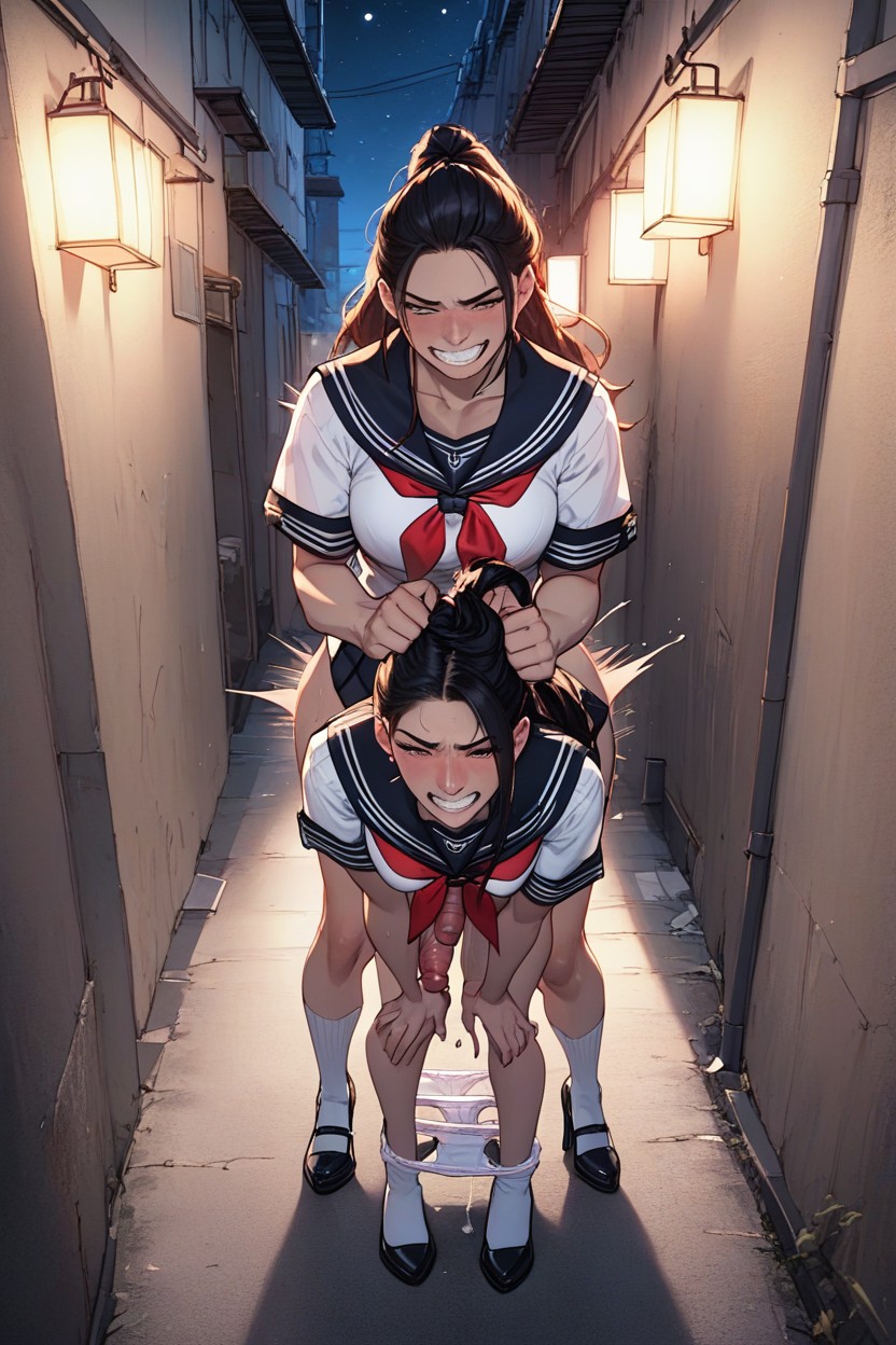 Hair Grab, Futas, Very Shemale AI Porn