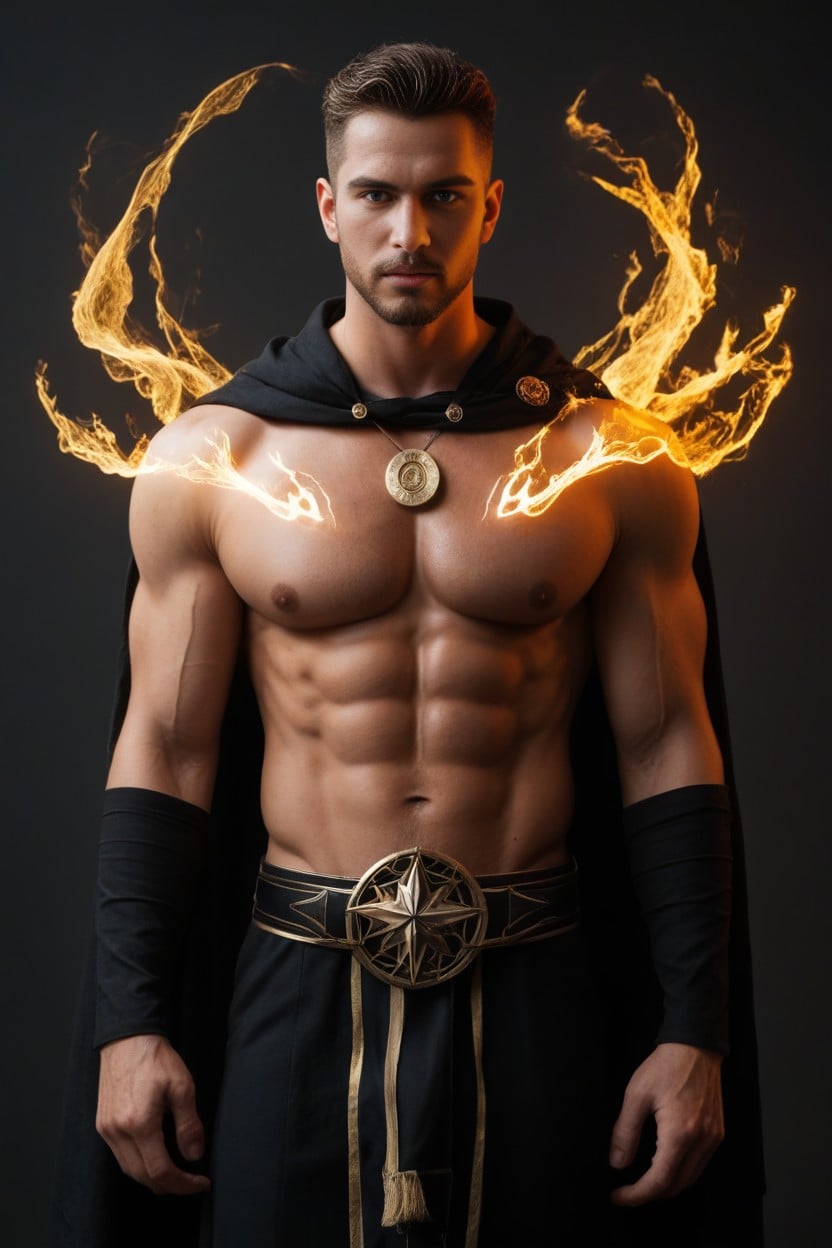 Defined Cheekbones, Glowing With Magical Energy Posture Upright And Regal, Slightly Pale Face Sharp Features AI Gay Porn