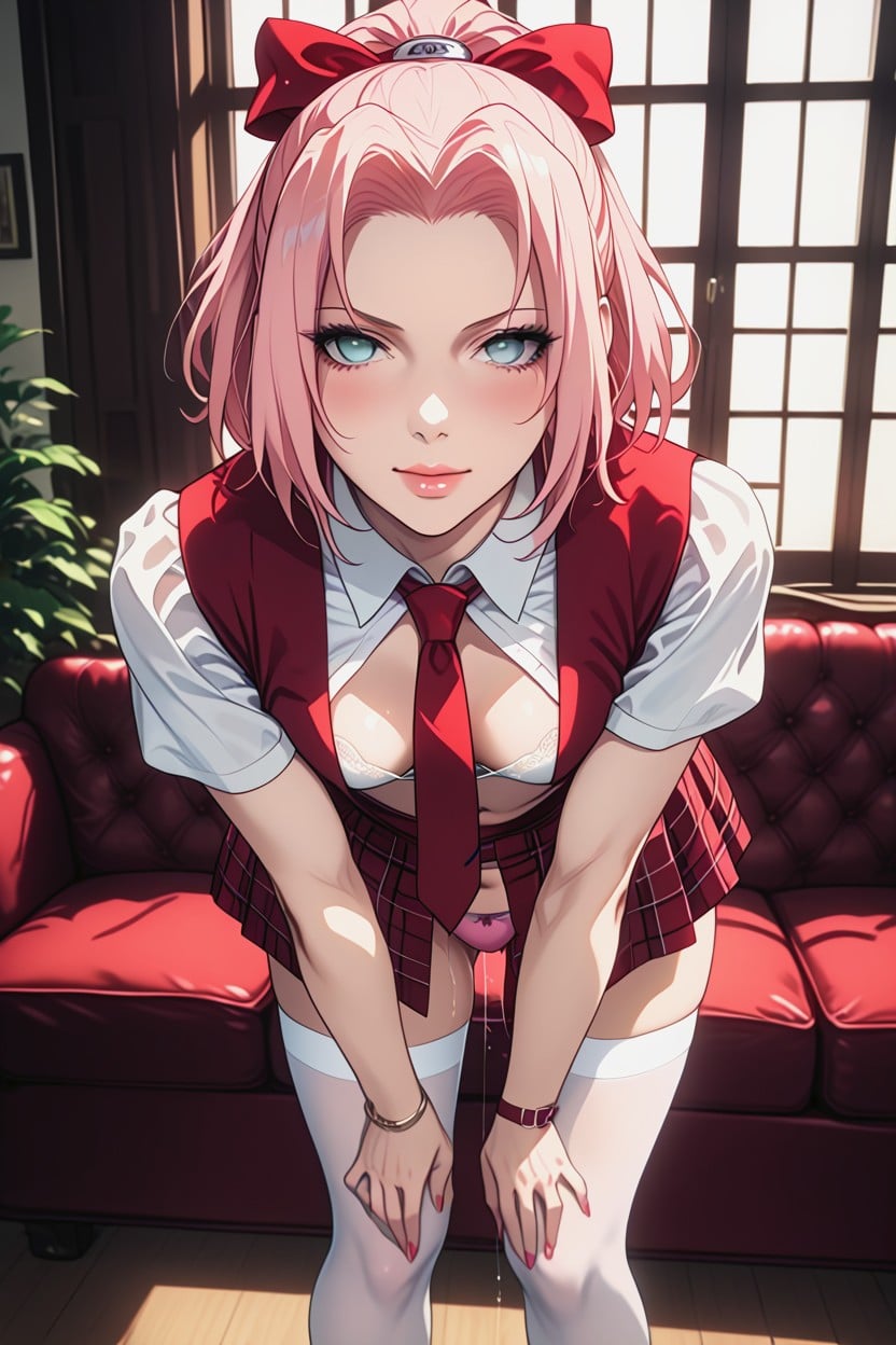 Navel Exposed, Ponytail, 25+ Hentai AI Porn