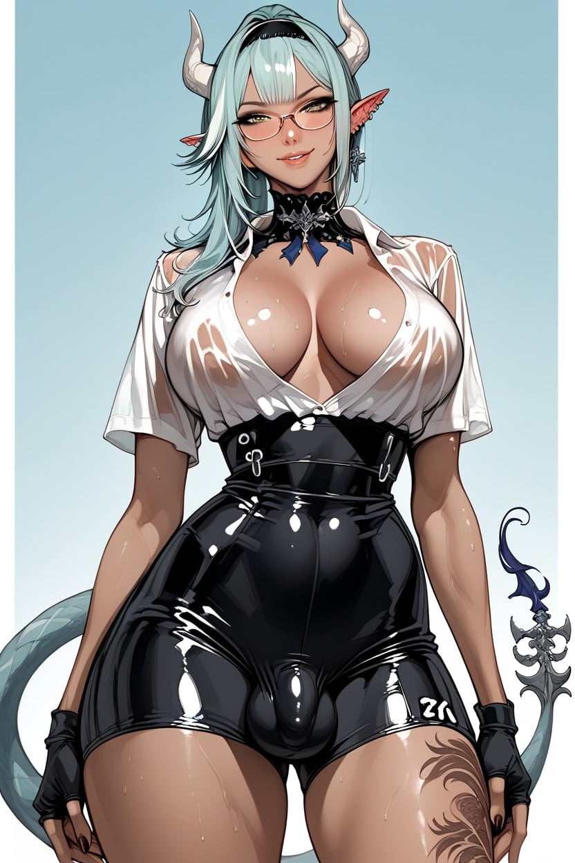 Big Breast, Full Body, Tattoos Shemale AI Porn