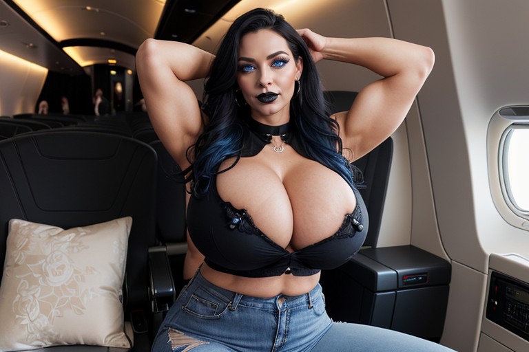 Gigantic Hyper Breasts, Form Fitting Clothes, Oversized Gigantic Breasts AI Porn