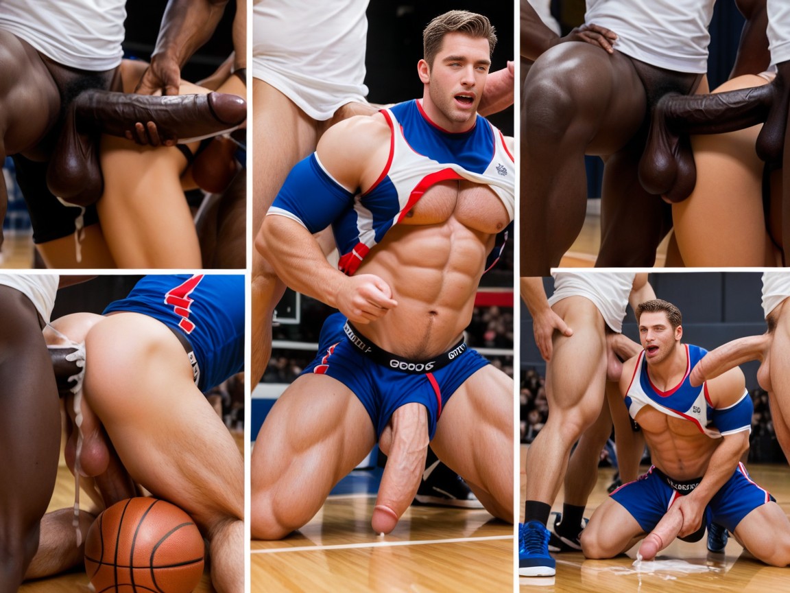 Cum On Ground, Cum, Bodybuilder AI Gay Porn