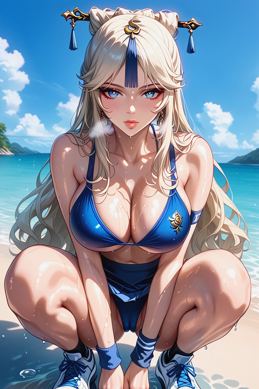 Bouncing Breast, Close Up, Thick Lips Hentai AI Porn