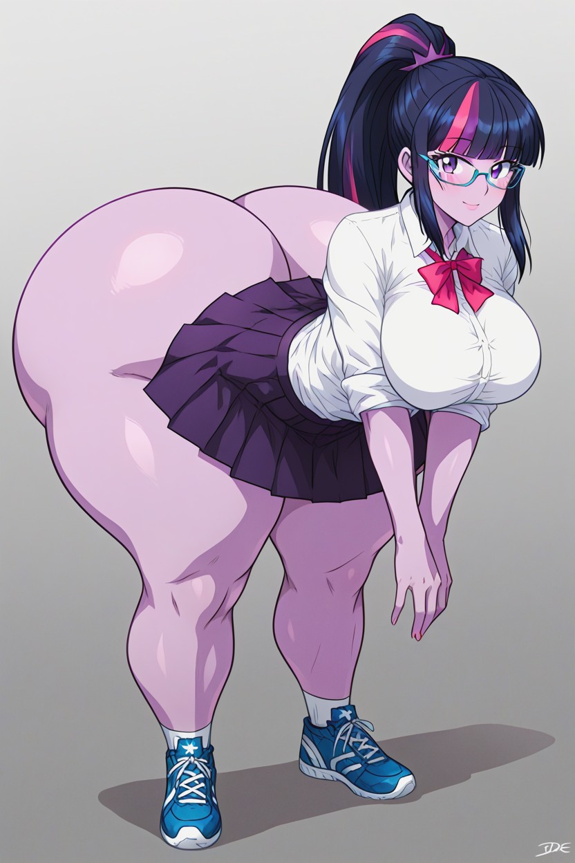 Pleated Skirt, 25+, Gigantic Ass AI Porn