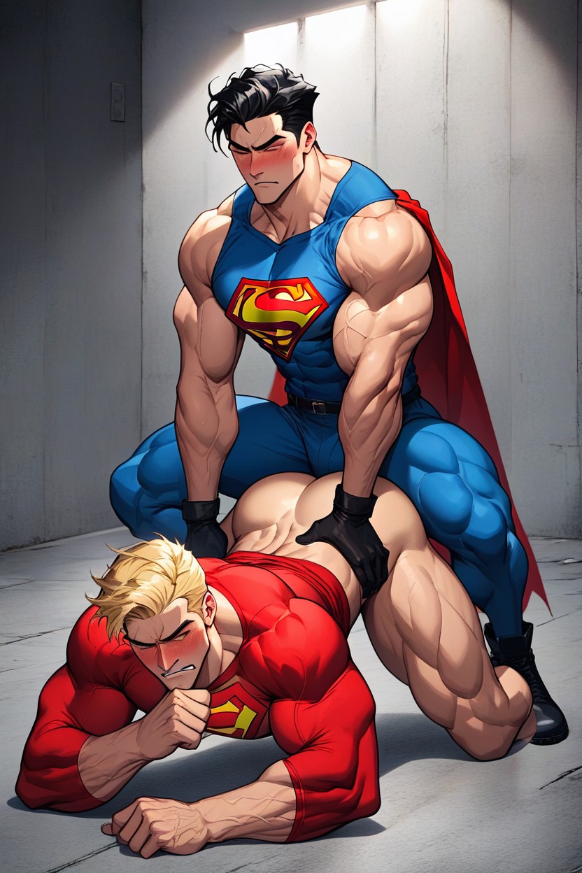 Prison, 25+, Side View AI Gay Porn
