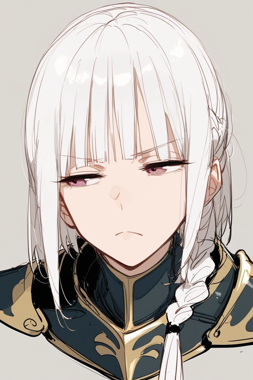 Blunt Bangs, Knight Armor, Fantasy Hentai AI Porn
