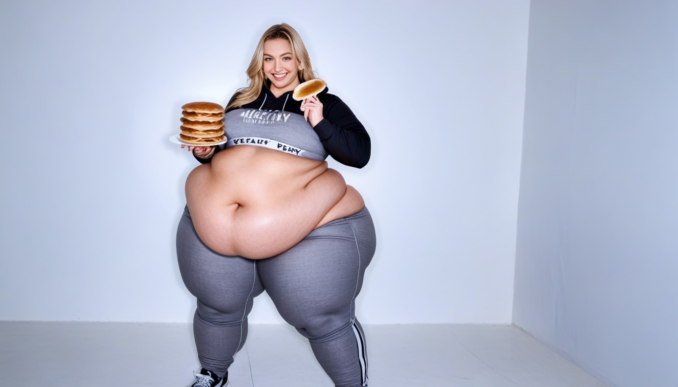 Hyper Obese, Weight Gain, Sfw AI Porn