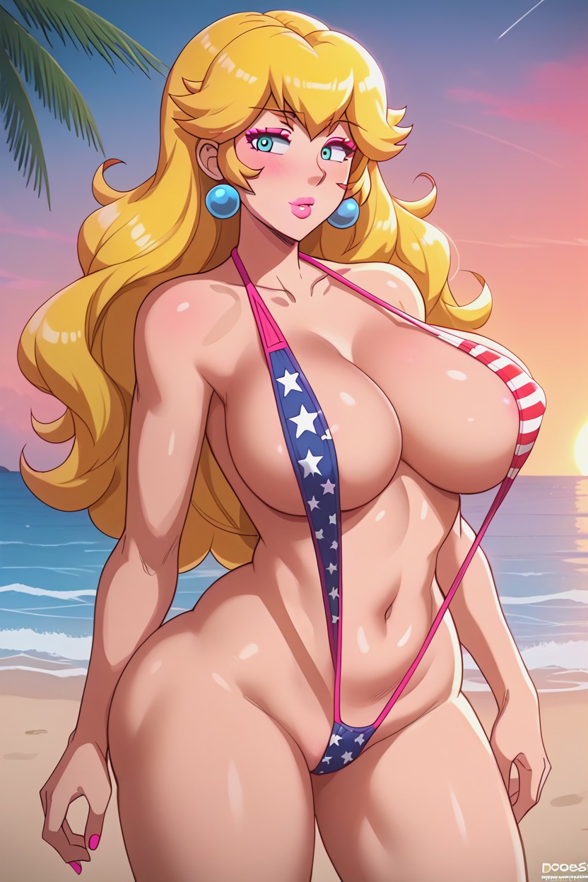 Ebony, Round Face, Large Thick Hair Hentai IA