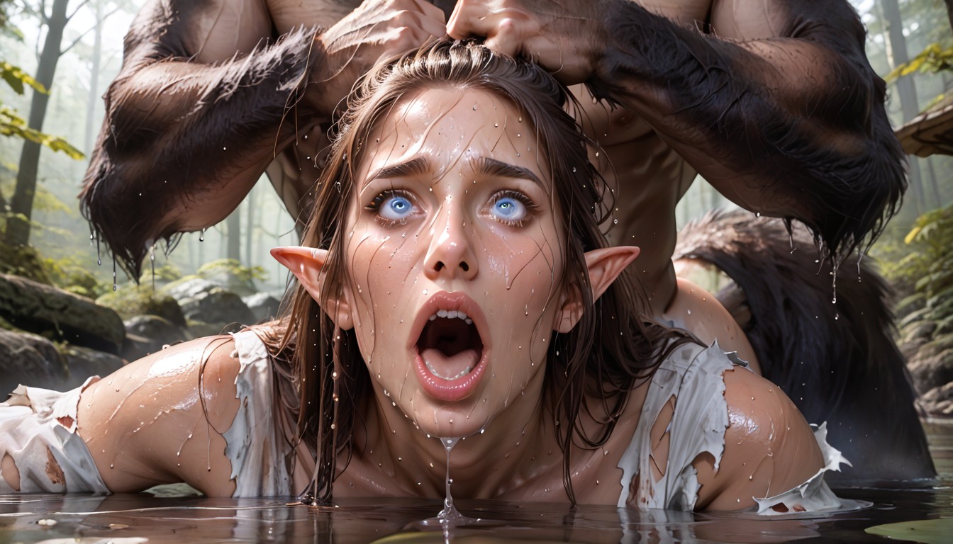 Light Blue Eyes, Crossed Eyes, Medieval Fantasy AI Porn