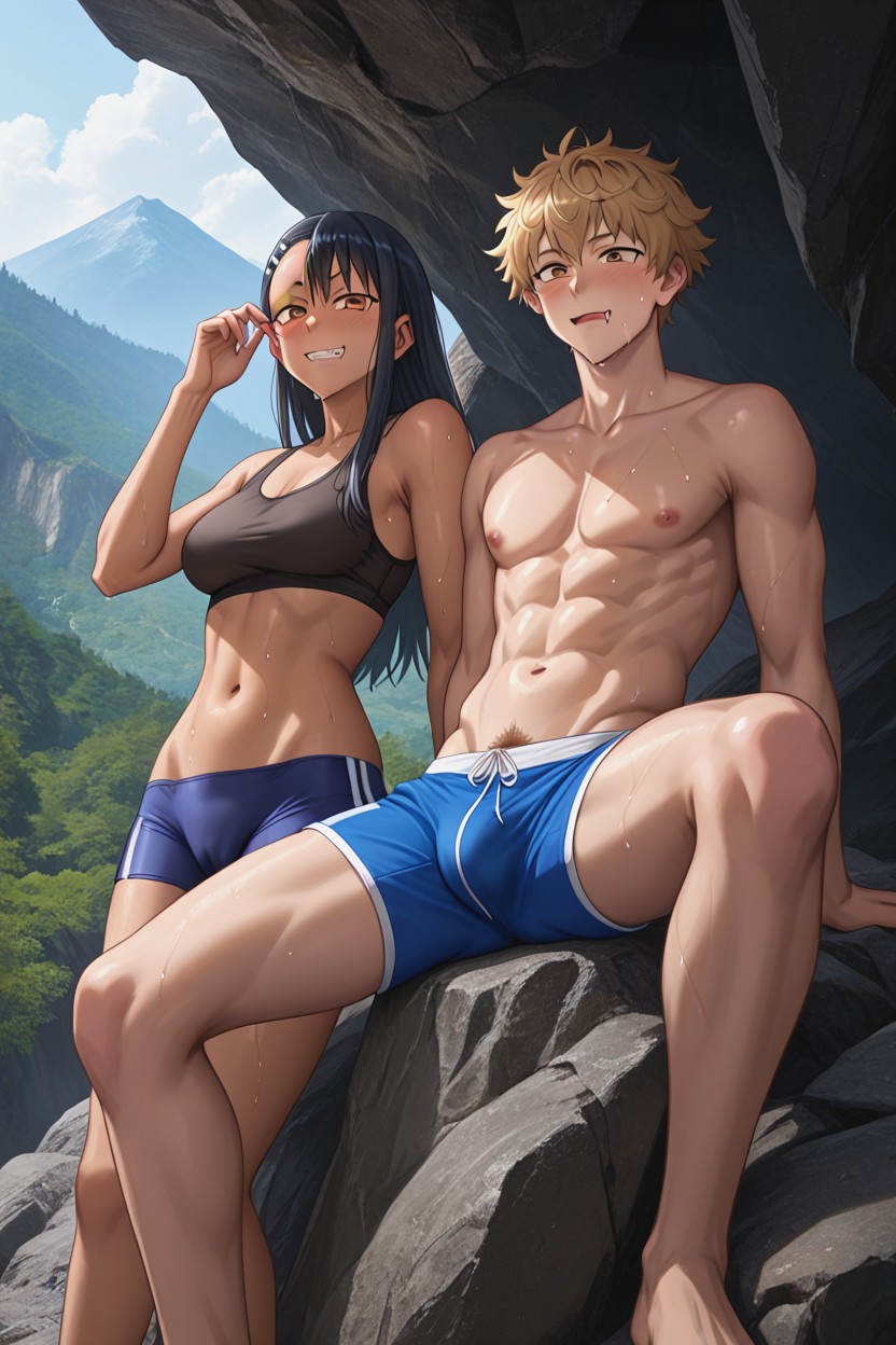 Exposed Pubic Hair, 25+, Drooling Hentai AI Porn