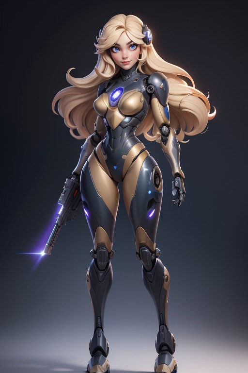 Robotic Face, Camouflage, Muscular Hentai AI Porn