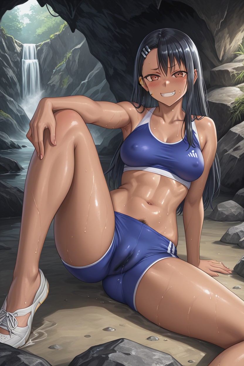 Pubic Hair, Sweaty, Tight And Revealing Hiking Clothes Hentai AI Porn