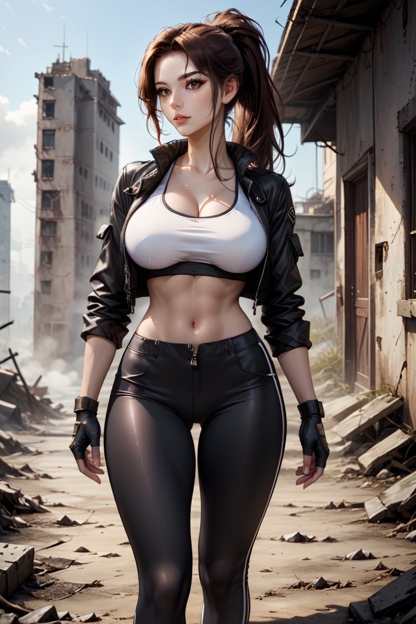 Beautiful Woman, Face, Apocalyptic Hentai AI Porn