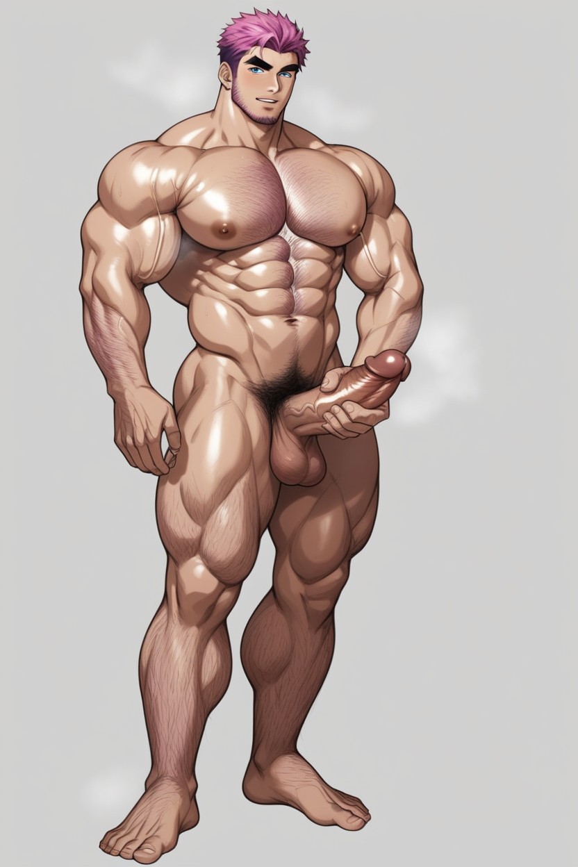 Medium Length, Muscular, Masturbation AI Gay Porn
