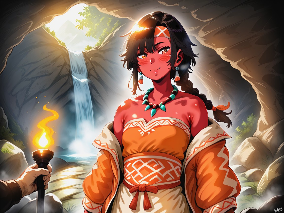 Off-shoulder, Vertical Depth Blur, Small Breasts Hentai AI Porn