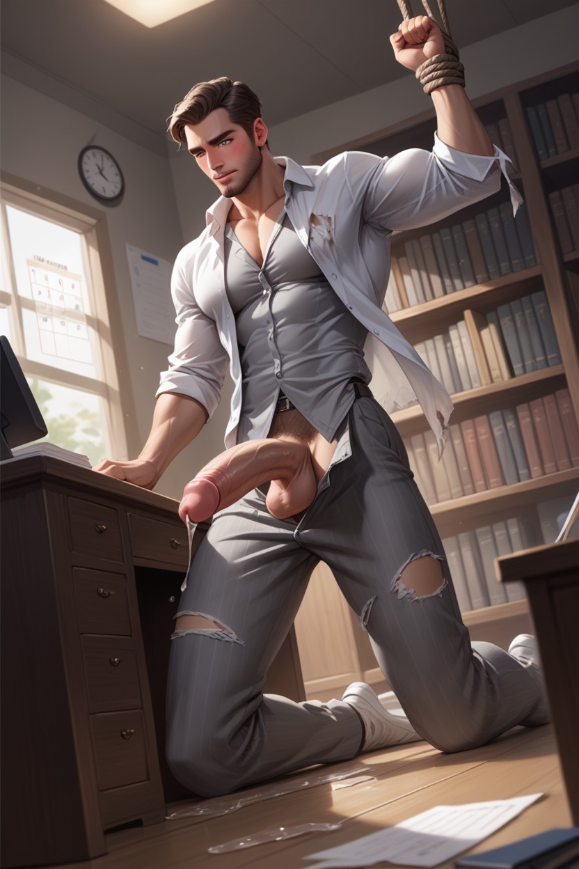 Dilf, Study Room, Hyper Balls AI Gay Porn