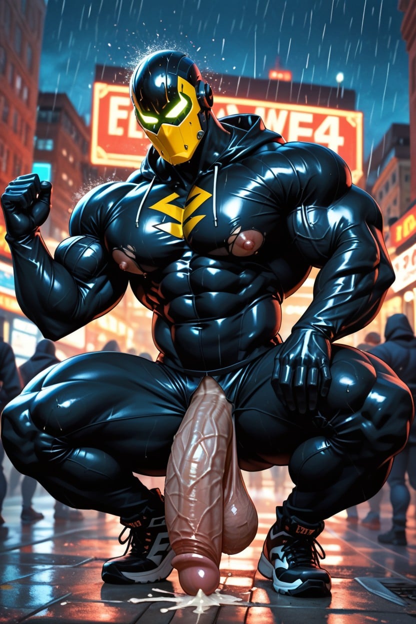 Ripped Clothes , Fleshy Huge Chest, Massive Pecs AI Gay Porn