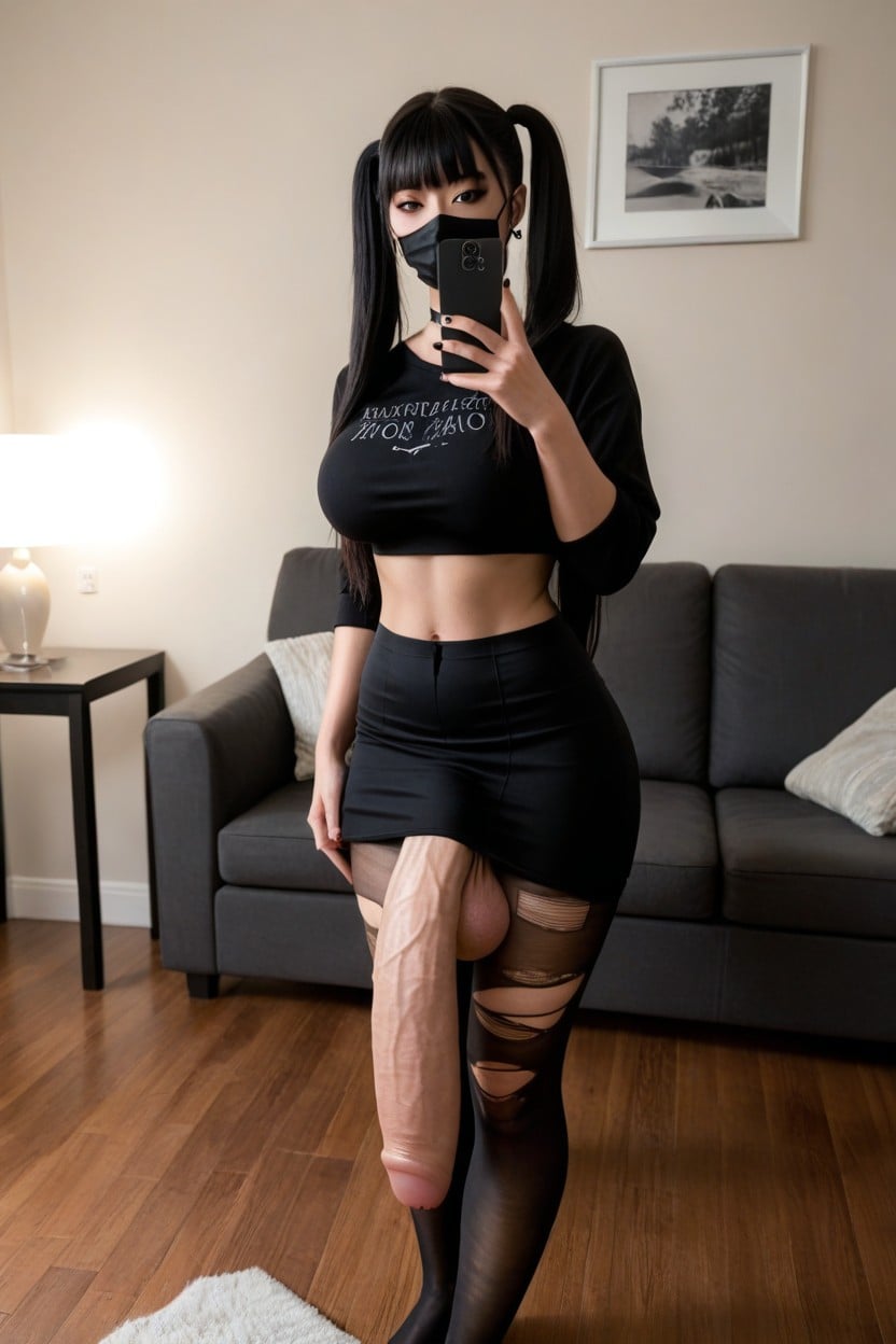 18+, Fermer, Bangs Porno IA transsexuelle