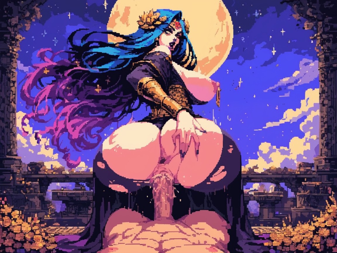 Vagina Wrapped Around Cock, Squishy Breasts, Chest Up AI Porn