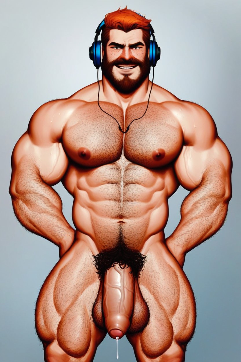 Confident, Big Sized Penis, Huge Foreskin AI Gay Porn