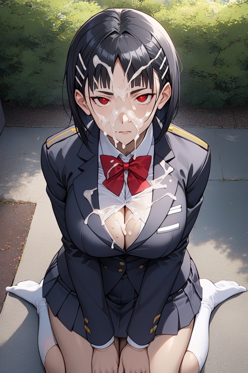 25+, Red Pupils, Curvy Female Hentai AI Porn