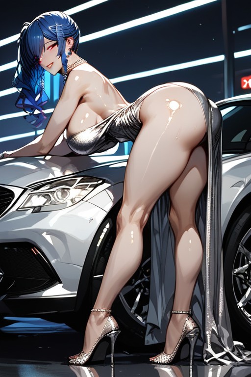 High Heels, Sultry, Side View Hentai AI Porn