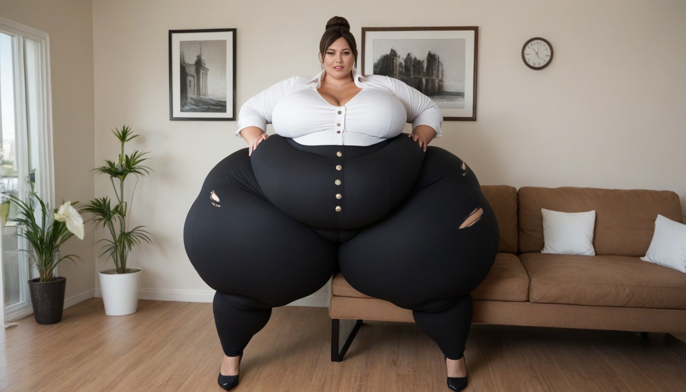 Weight Gain, Giant Massive Hyper Ass, Massive Ssbbw AI Porn