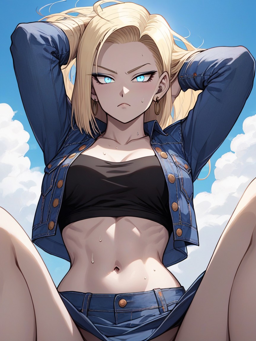 Focus Eyes, Wind In Hair, Fair Skin Hentai IA