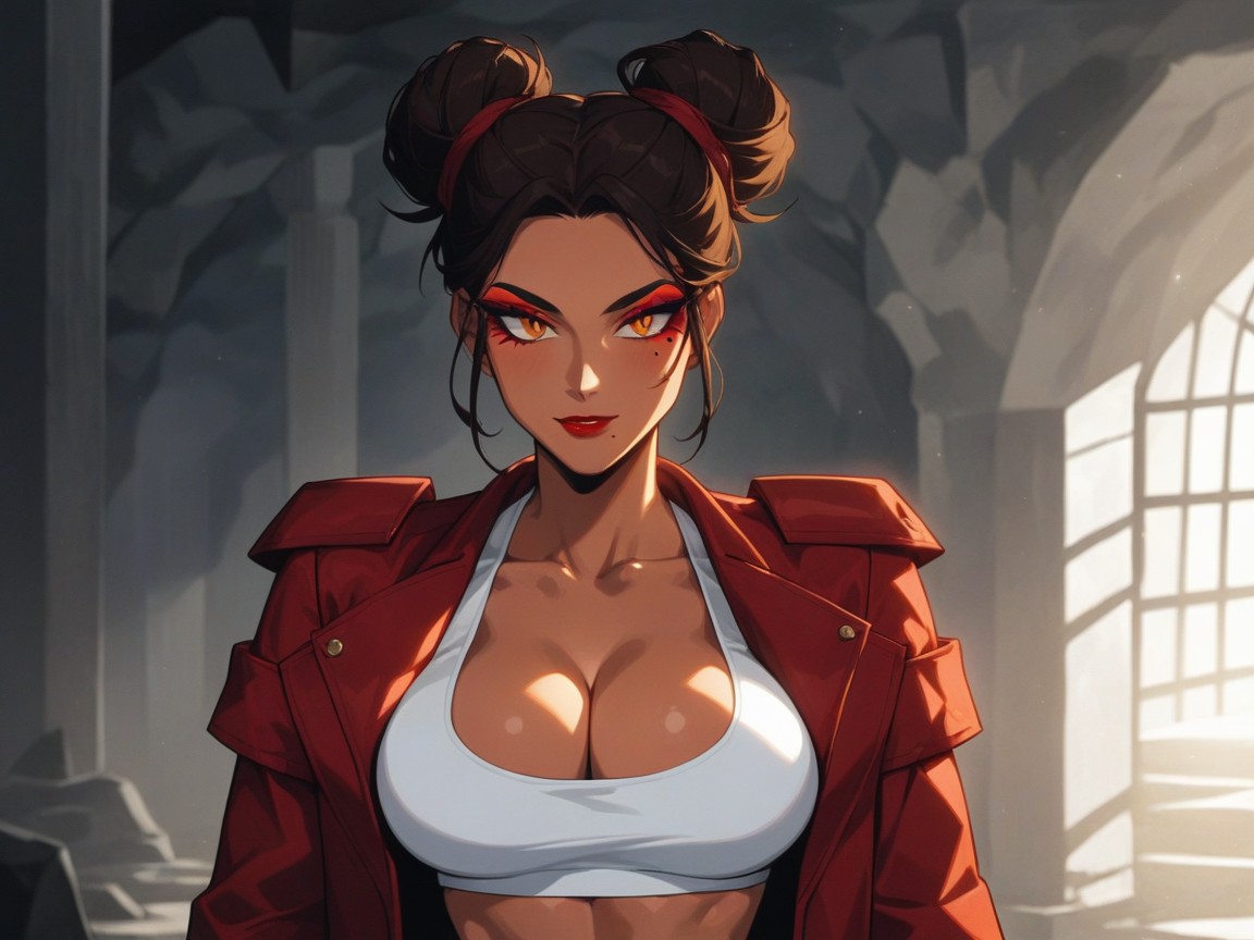 Large Breast, Black Pants, Upturned Breasts AI Porn