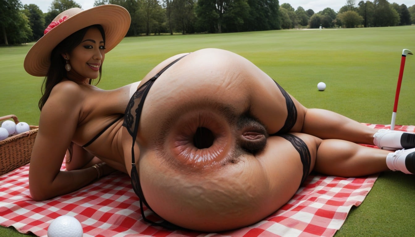 Front Side View, Pale Skin, Sun Hat AI Porn
