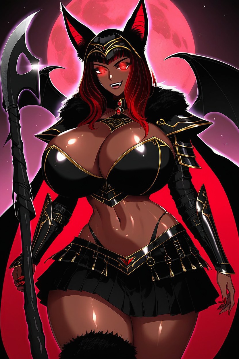 Gold Aura Horns, Arm Armor Leg Armor, Figura Reloj De Arena Porno ebony IA