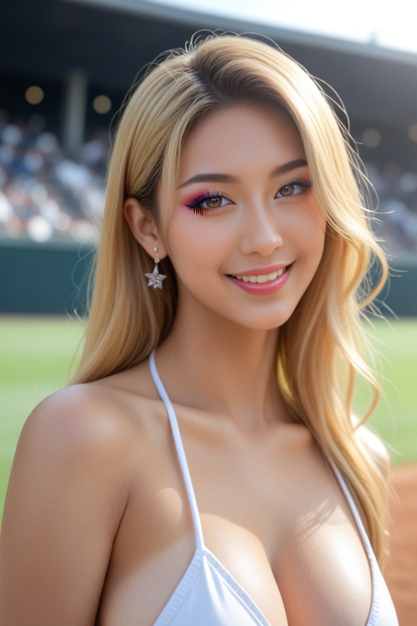 Oben Ohne, Realistic Eyes, Professional Asiatischer KI Porno