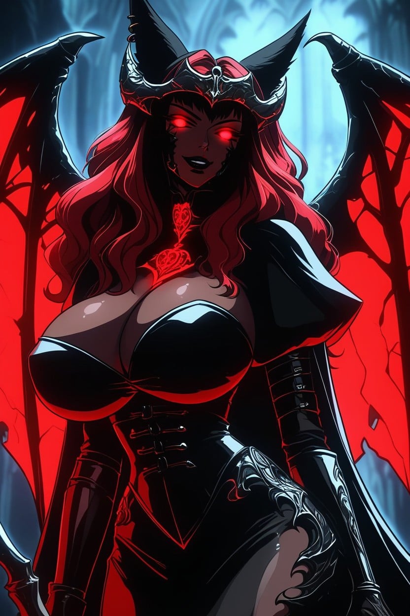 Colossal Breast, Nightmare Fuel, Exposed Belly Ebony AI Porn
