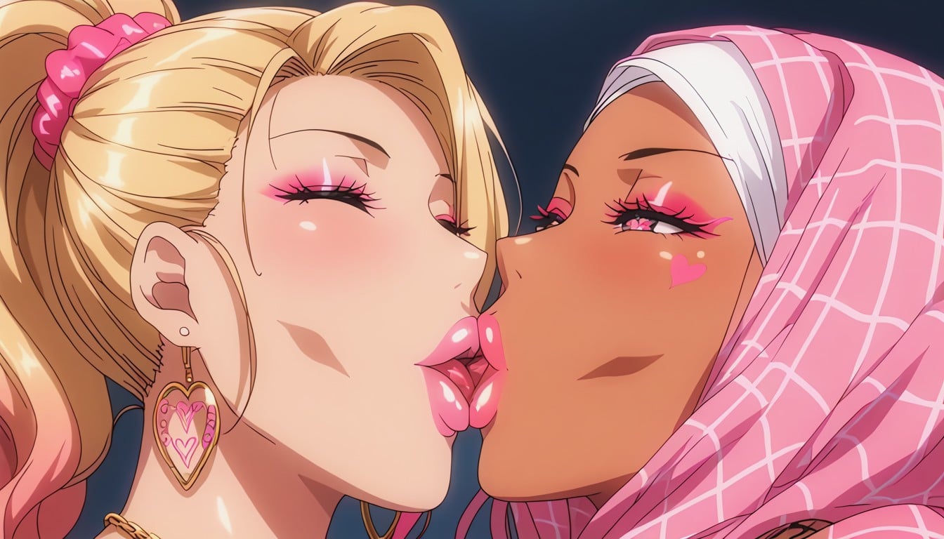 Golden Breast Chains, Ultra Detail, Sleek Ponytail Hentai AI Porn