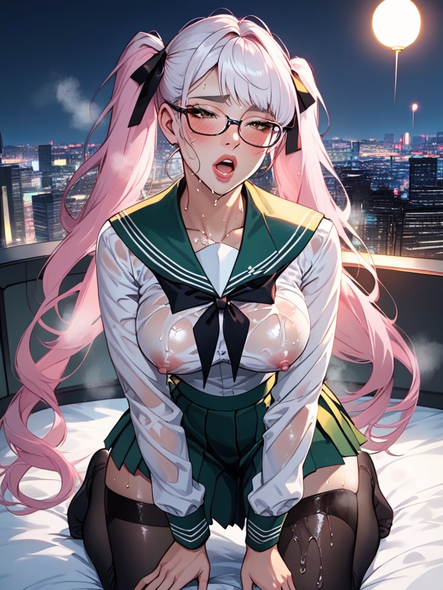 Perfect Angle, Oiled Up Skin, Soaked Hentai AI Porn