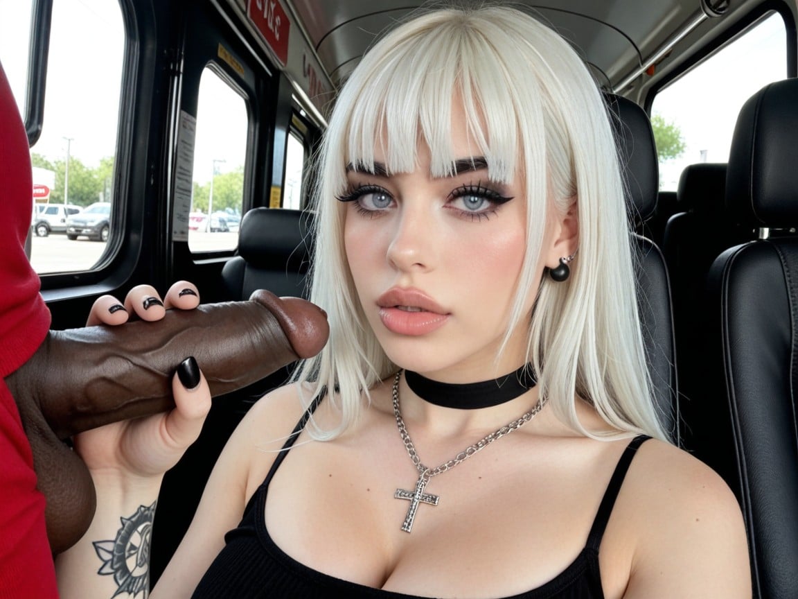 Gasping, Holding Cocks With Their Hands, Black Nail Polish AI Porn