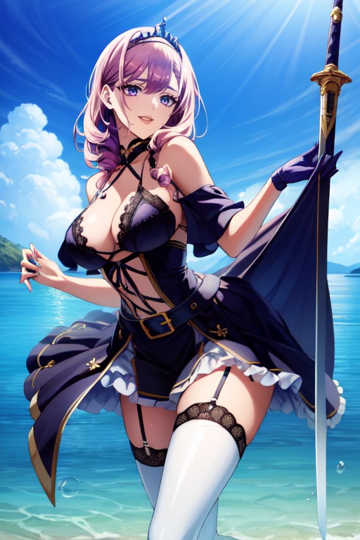Tiara, Pink Hair, High Heels Hentai AI Porn